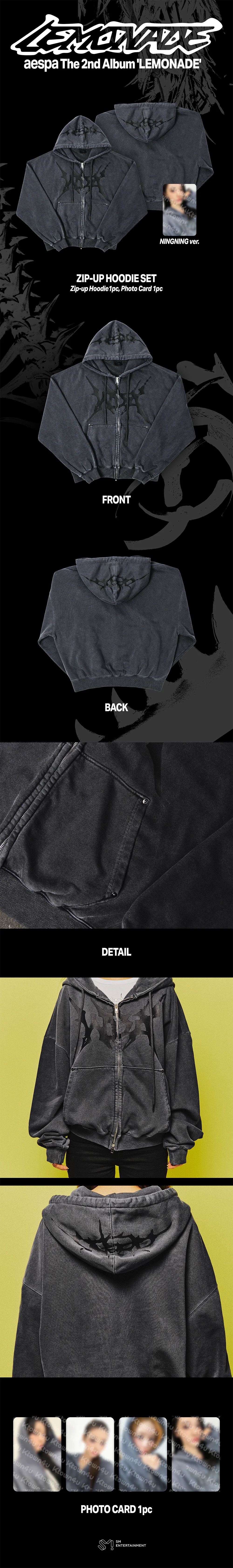 [aespa MAKE IT LEMONADE] ZIP-UP HOODIE SET - Image 2