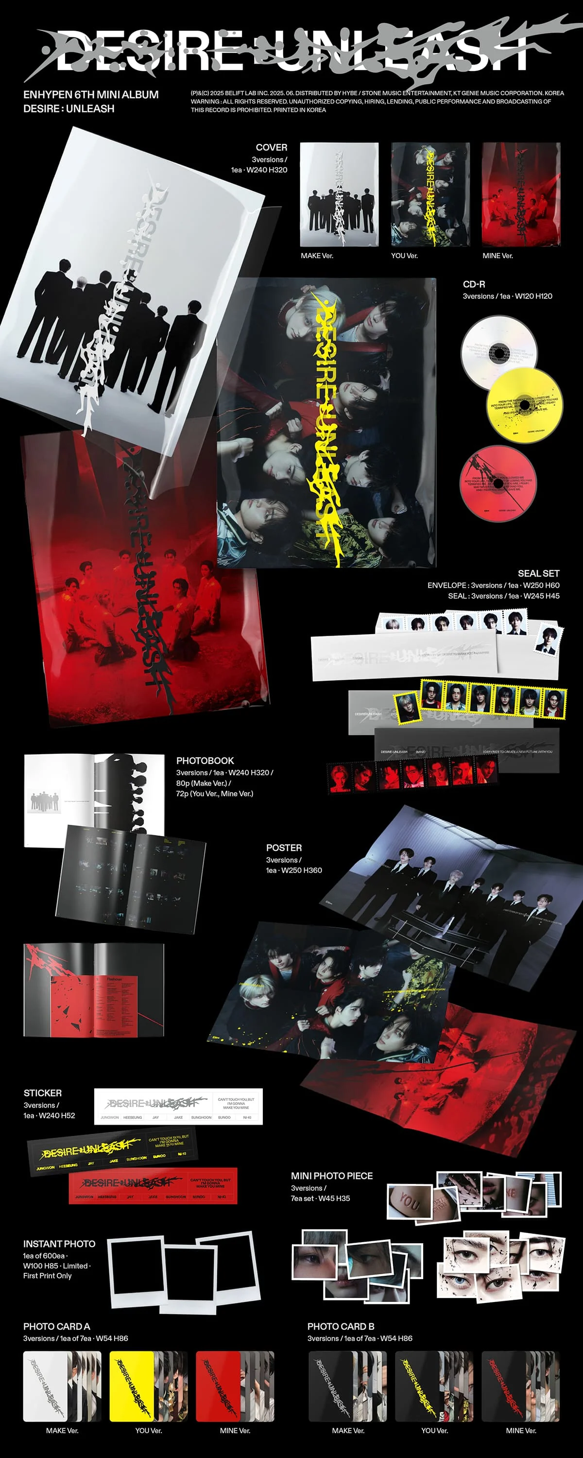 ENHYPEN DESIRE: UNLEASH - Random ver - Image 2