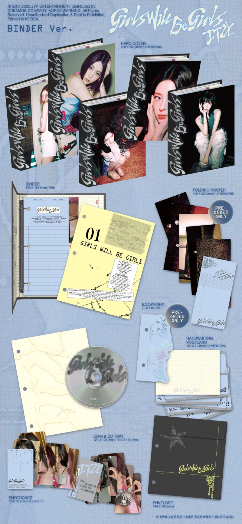 ITZY Girls Will Be Girls - Random Binder - Image 2