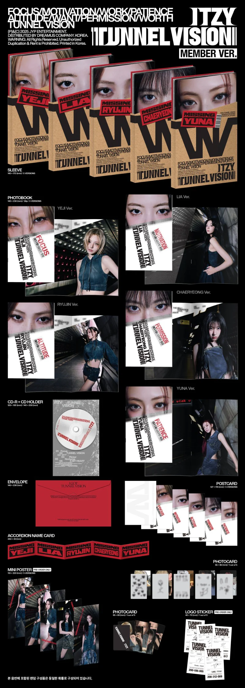 ITZY TUNNEL VISION - Random Member - Image 2