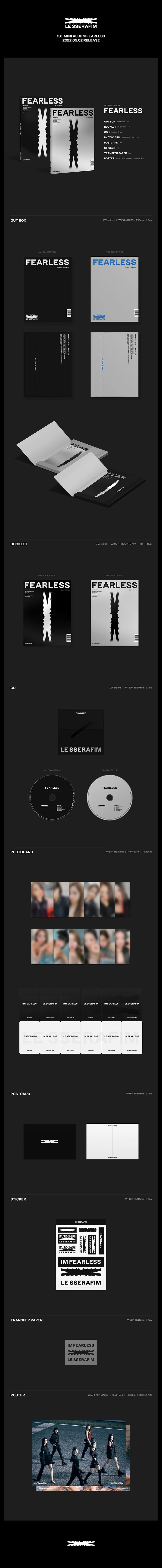 LE SSERAFIM FEARLESS - Random ver - Image 2