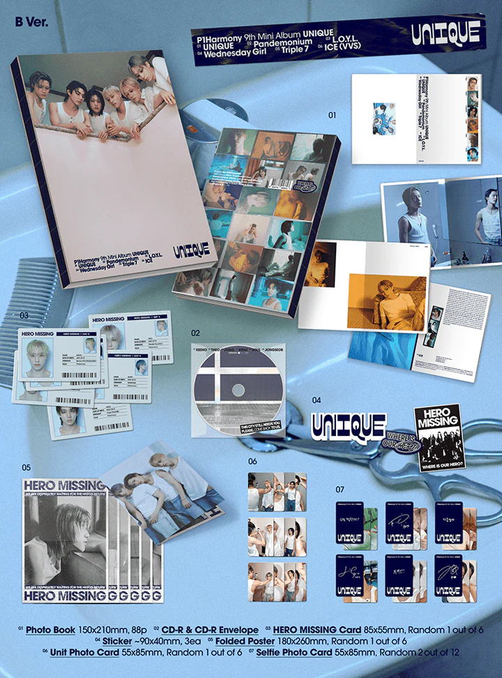 P1Harmony UNIQUE - Random Photobook - Image 3