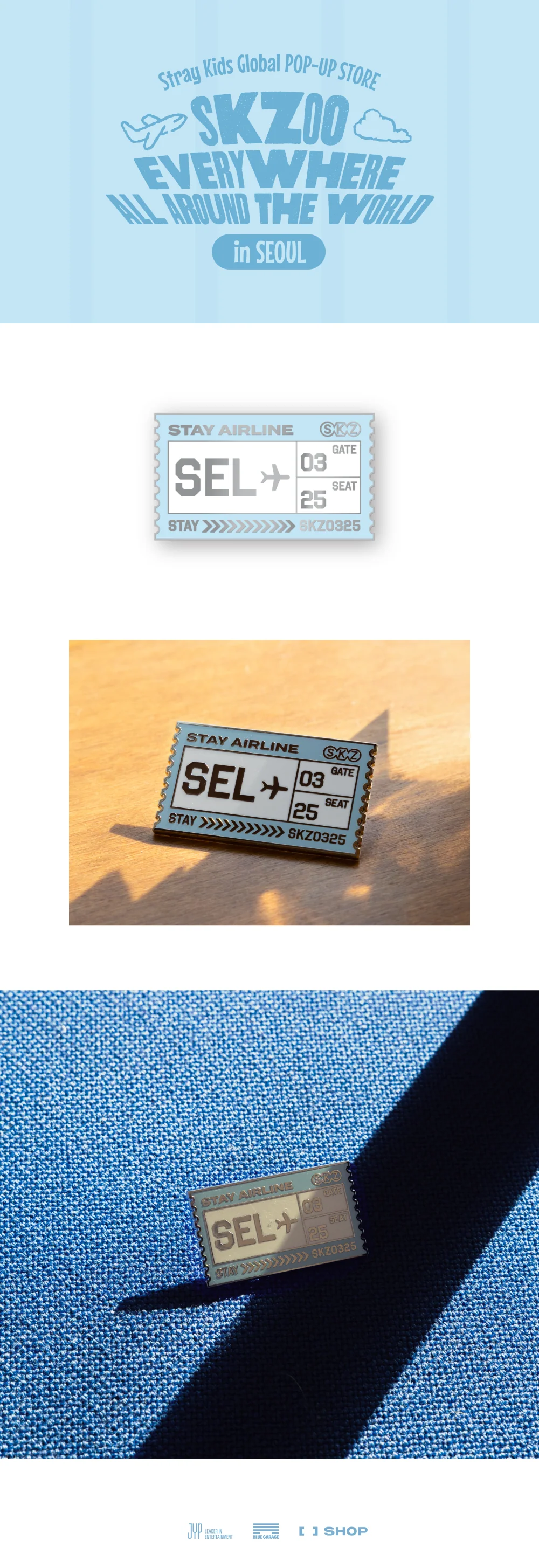 [SKZOO Everywhere All Around The World] METAL BADGE SEOUL ver - Image 2