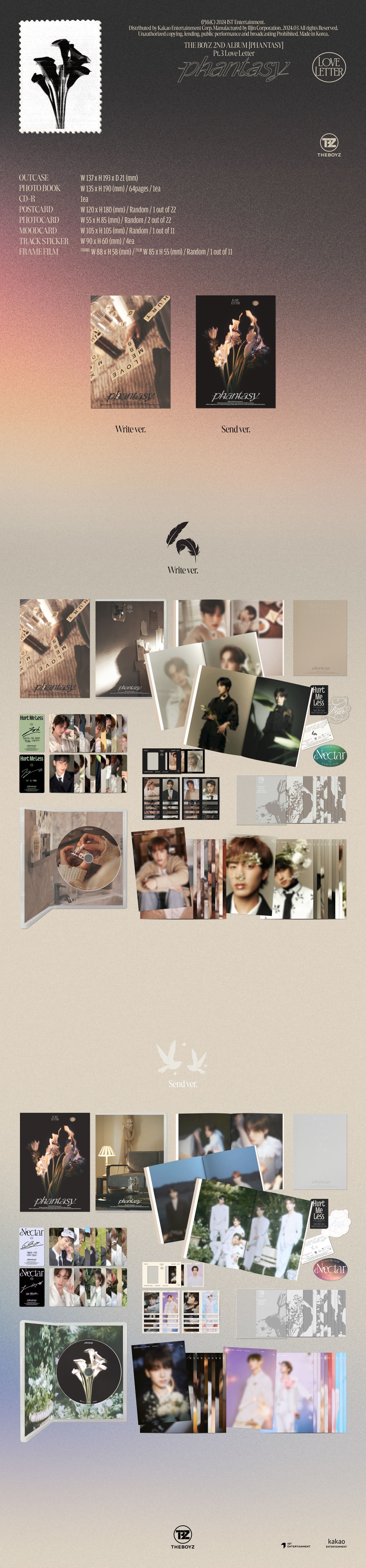 THE BOYZ [PHANTASY] Pt.3 Love Letter - Random ver - Image 2