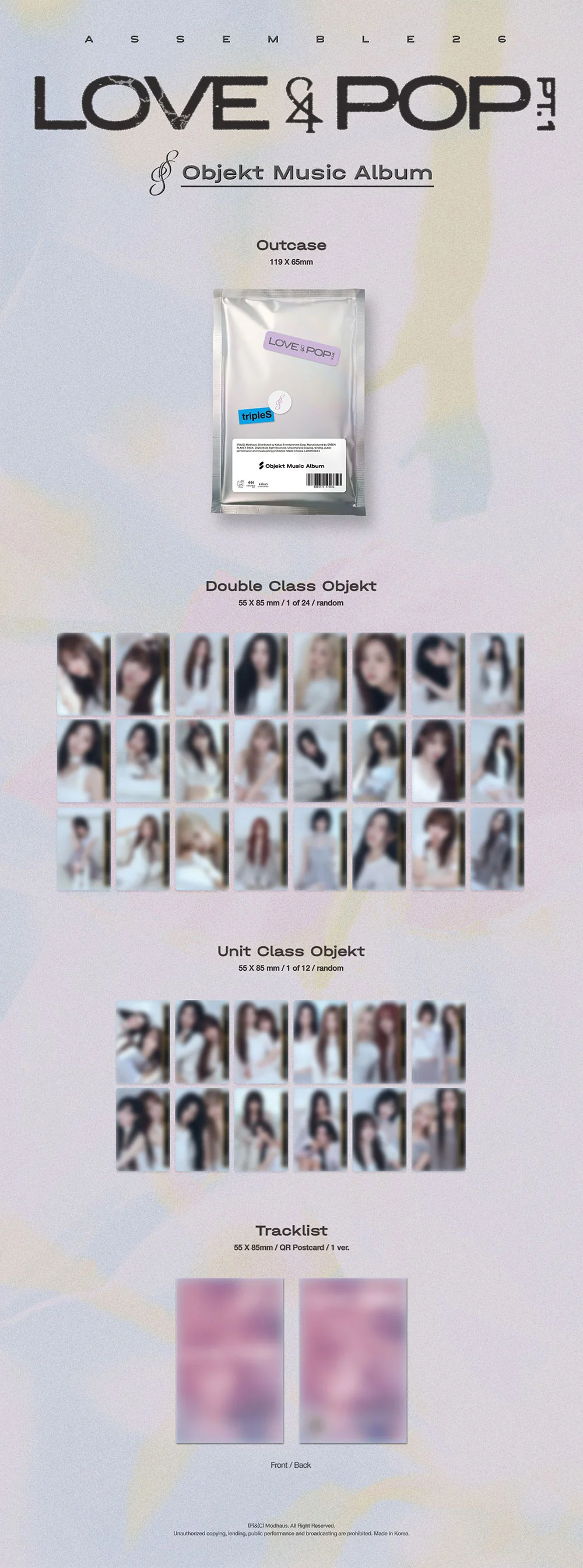 tripleS <LOVE&POP> pt.1 - Objekt Music Album - Image 2