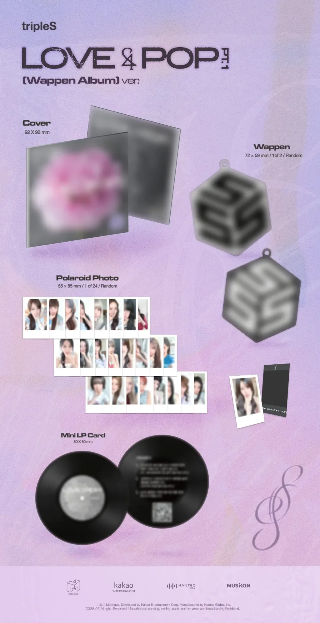 tripleS <LOVE&POP> pt.1 - Wappen Album - Image 2